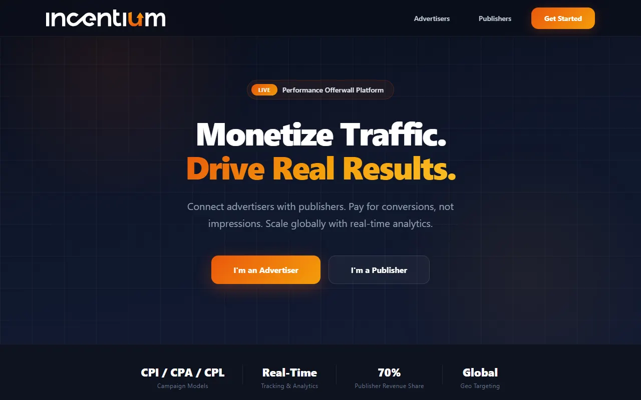 Incentium screen reference
